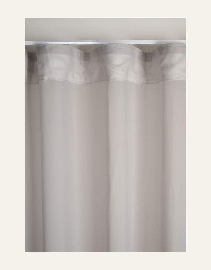 Ekstra bred gardin lys grå - 6