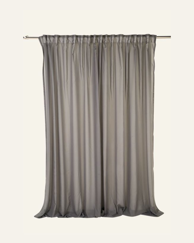 Ekstra bred gardin mørk grå - 270x300 cm mørk grå - 1