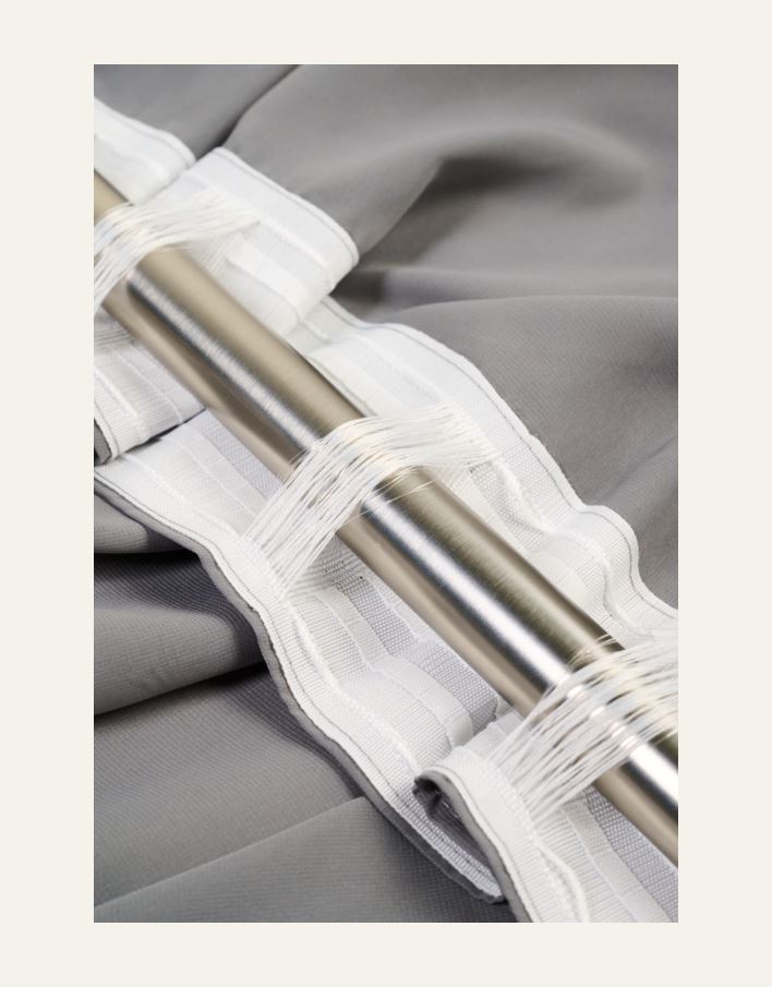 Ekstra bred gardin mørk grå - 5