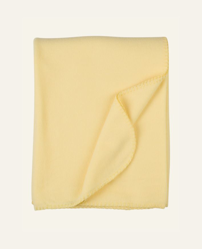 Fleecepledd lys gul - 130x170 cm lys gul - 1