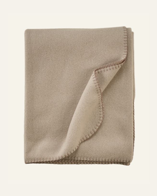 Fleecepledd taupe - 130x170 cm taupe - 1