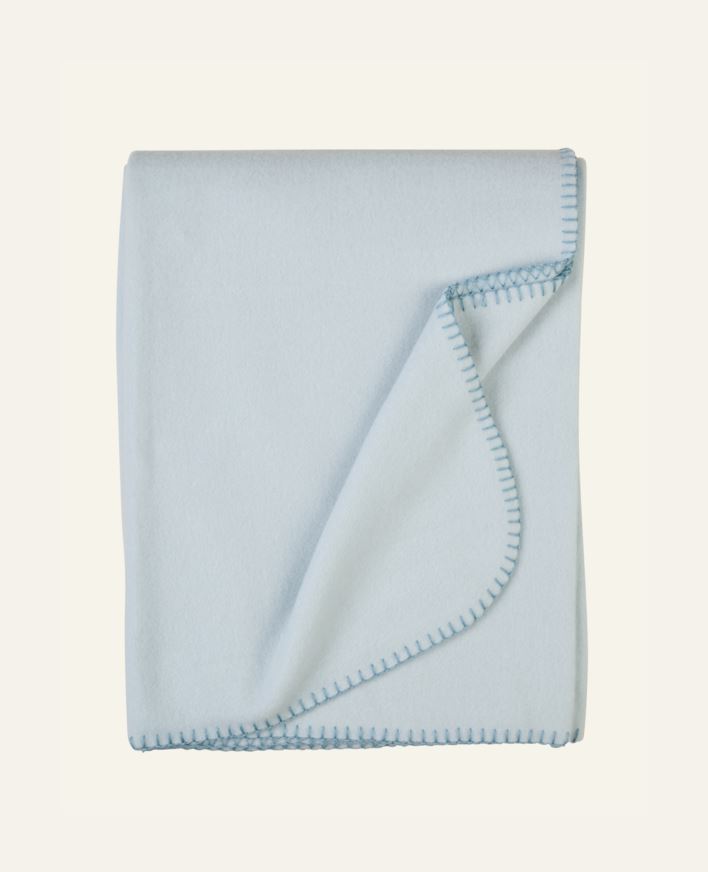 Fleecepledd lys blå - 130x170 cm lys blå - 1