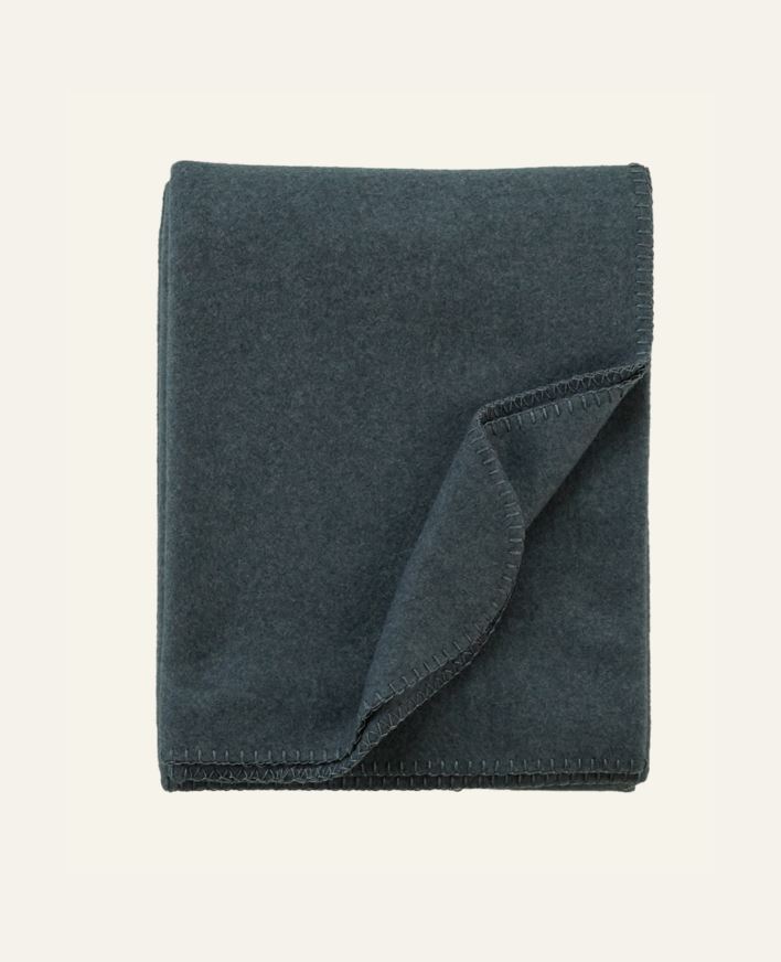 Fleecepledd mørk blå - 130x170 cm mørk blå - 1