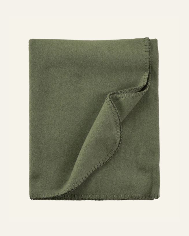 Fleecepledd olivengrønn - 130x170 cm olivengrønn - 1