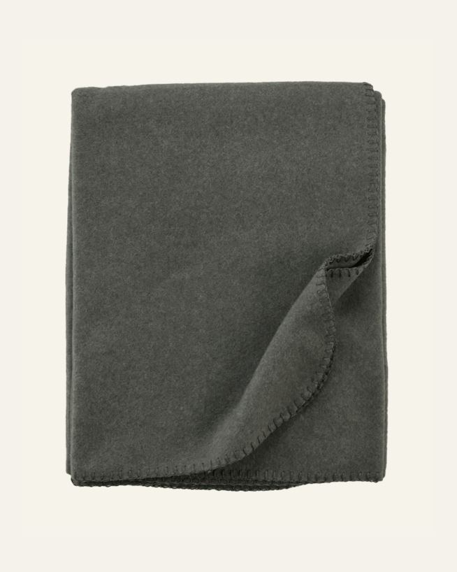 Fleecepledd mørk grå - 130x170 cm mørk grå - 1