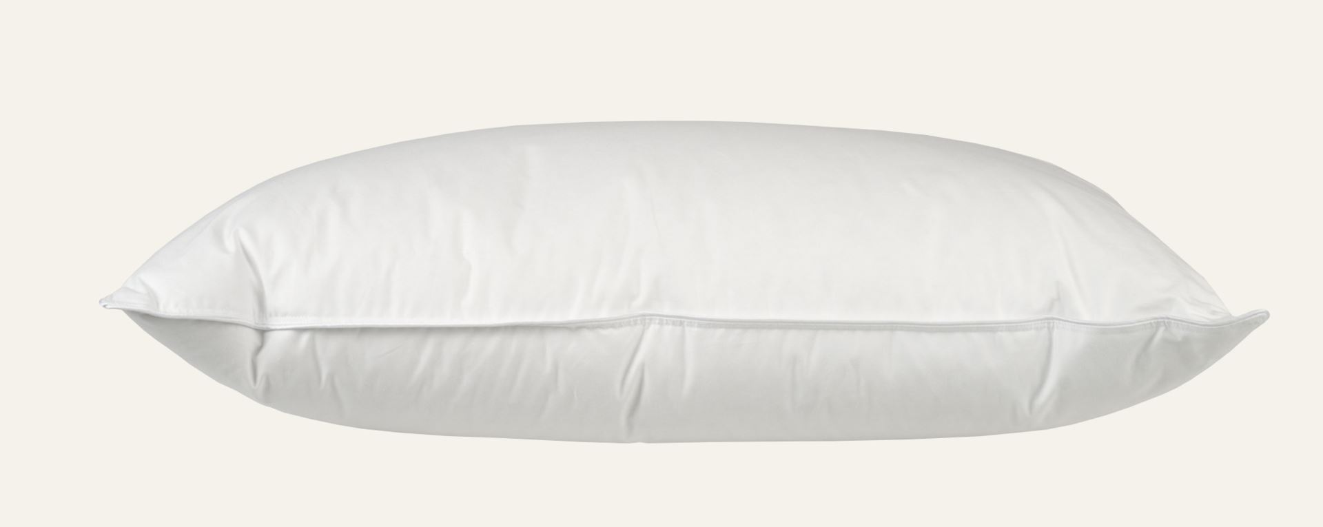 Høy dun- og fjærpute hvit - 2
