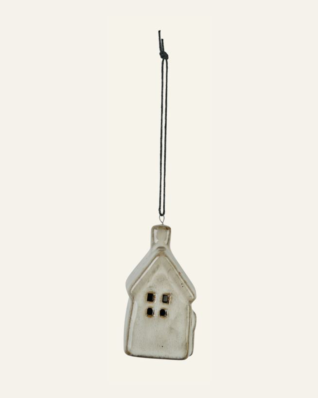 Juletrepynt beige - 5x3,5x7 cm beige - 1