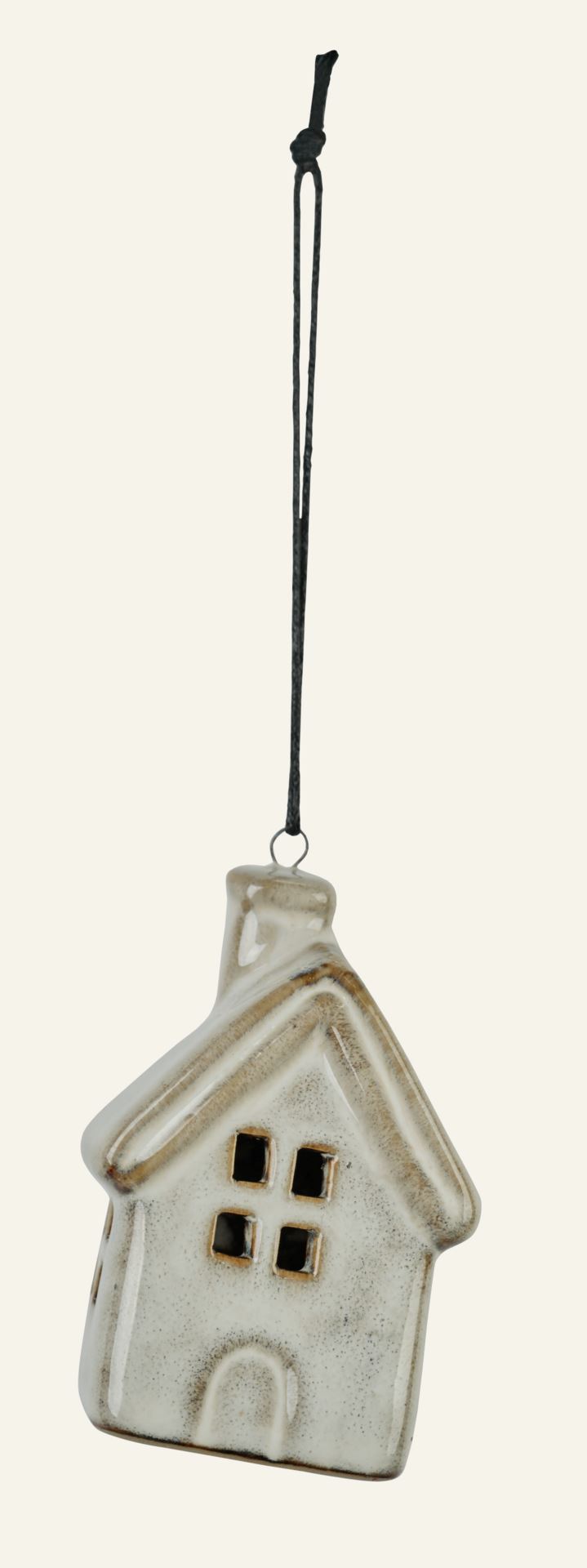 Juletrepynt beige - 5x3,5x7 cm beige - 1