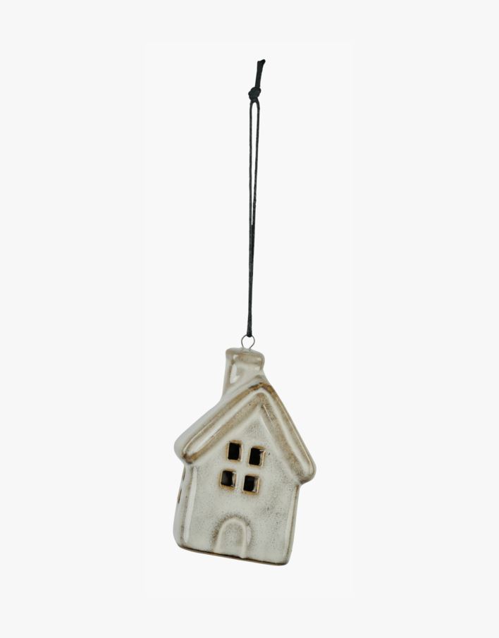 Juletrepynt beige - 5x3,5x7 cm beige - 1