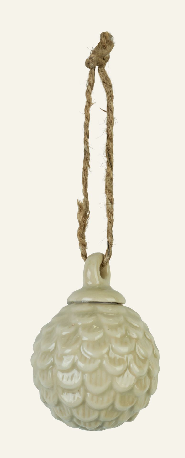 Juletrepynt beige - 3,7x3,7x5 cm beige - 1