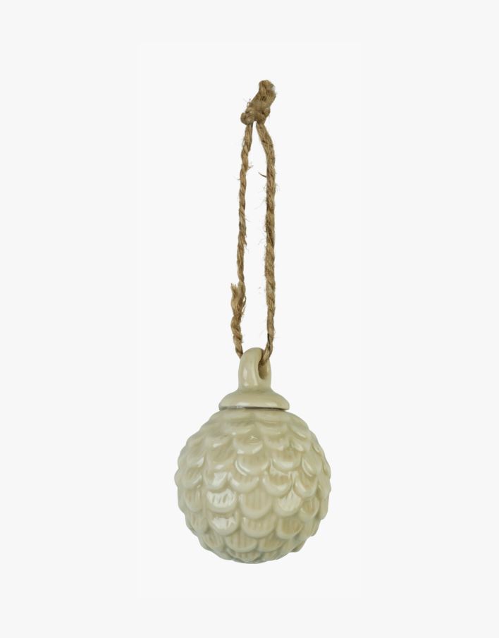 Juletrepynt beige - 3,7x3,7x5 cm beige - 1