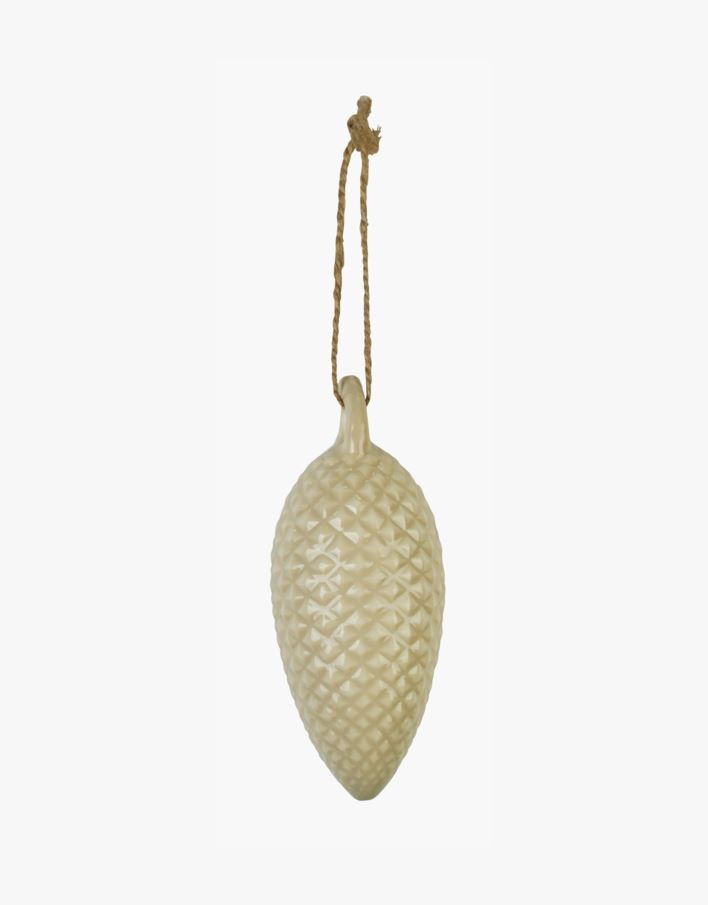 Juletrepynt beige - 4,3x4,3x10,3 cm beige - 1