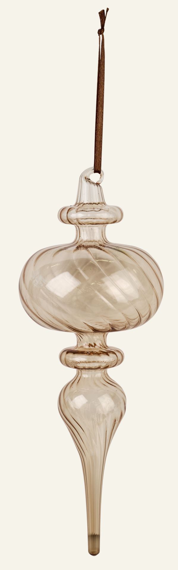 Juletrepynt lys brun - 8x8x21,5 cm lys brun - 1
