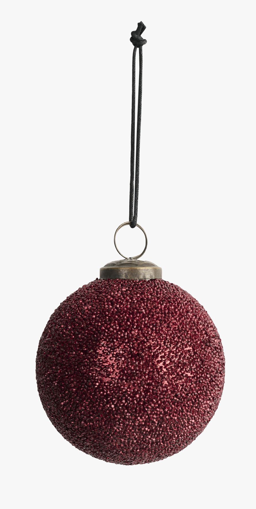 Julekule rød - ø10 cm rød - 1