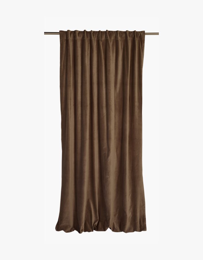 Gardin mørk brun - 140x220 cm mørk brun - 1