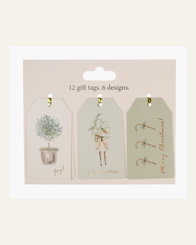 Merkelapp 12stk multi grønn - 9 cm multi grønn - 1
