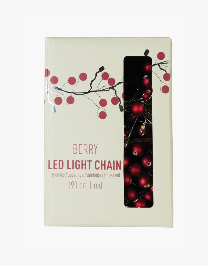 Led lyslenke rød - 190 cm rød - 1