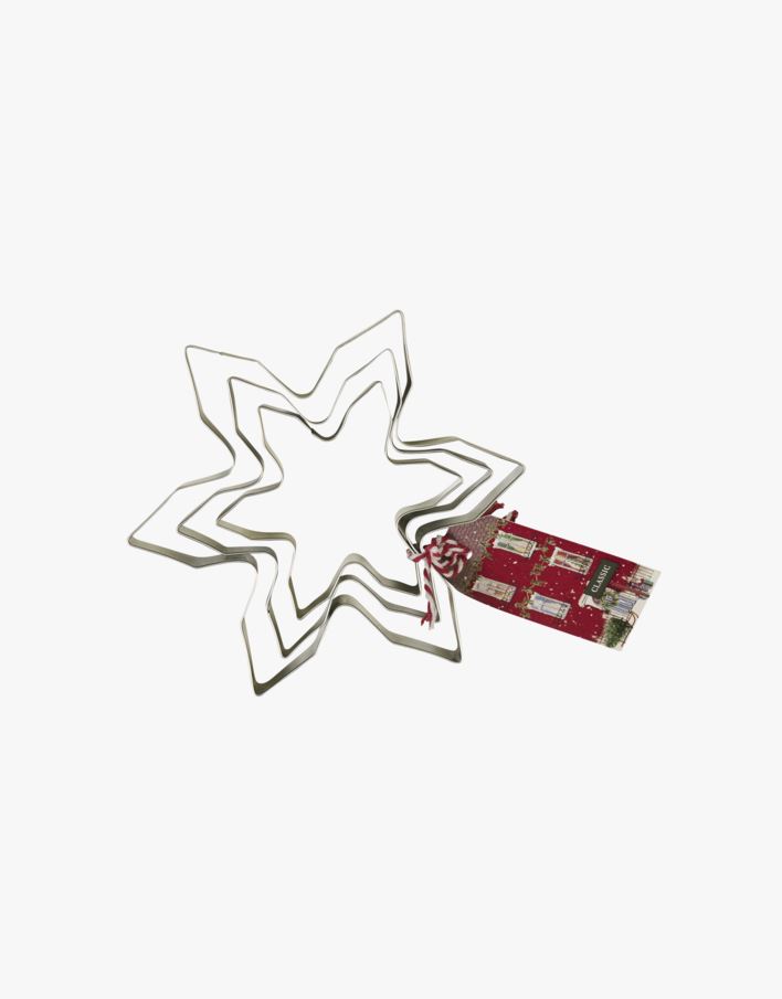 Pepperkakeform sølv - 3 pk sølv - 1