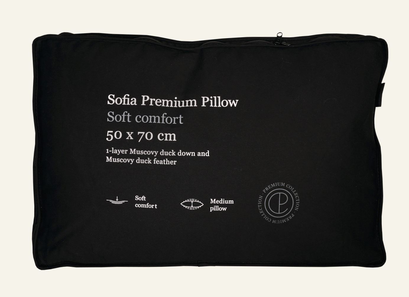 Medium dunpute hvit - 4