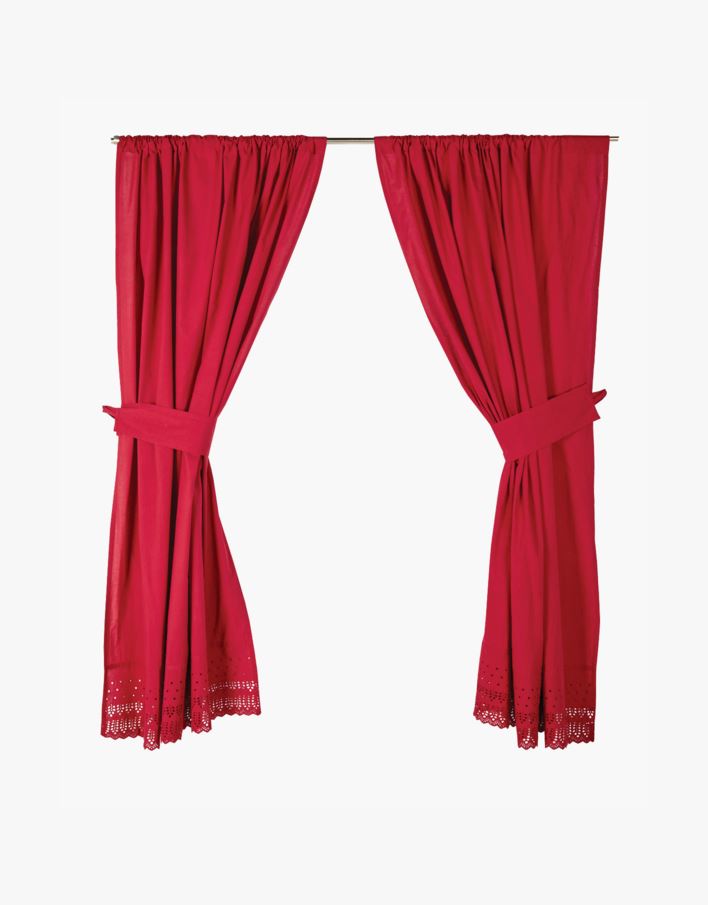 Gardinfag rød - 120x160 cm rød - 1