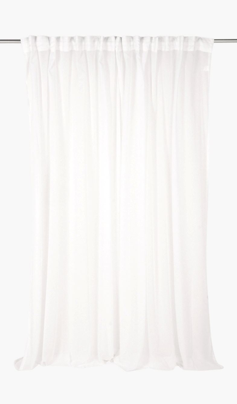 Ekstra bred lingardin hvit - 240x250 cm hvit - 1