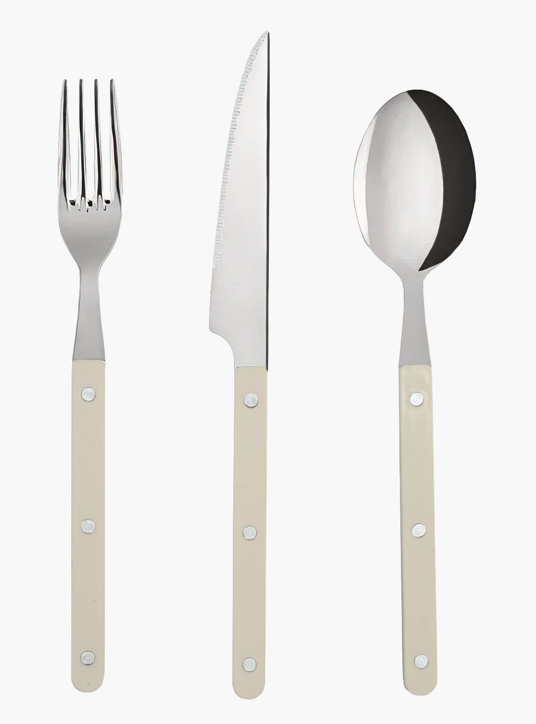 Bestikk 3 deler hvit - 3 stk hvit - 1