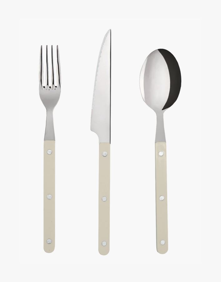 Bestikk 3 deler hvit - 3 stk hvit - 1