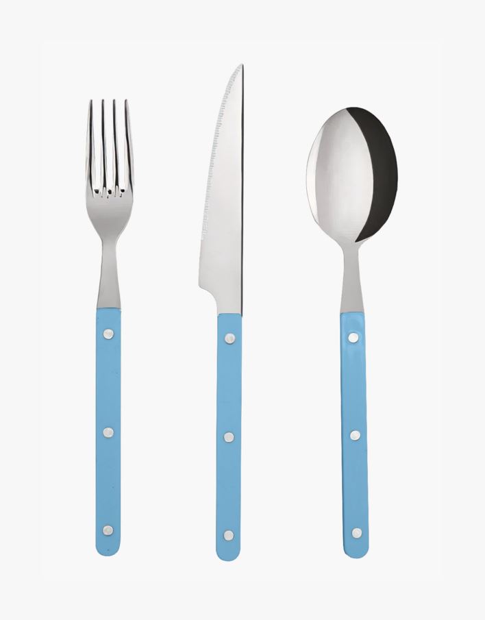 Bestikk 3 deler blå - 3 stk blå - 1