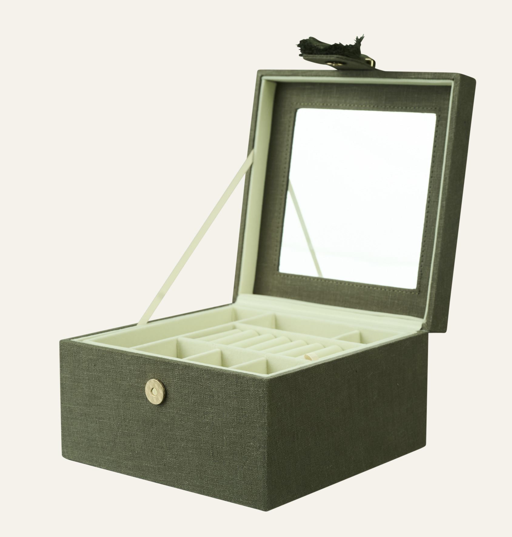 Smykkeskrin olivengrønn - 2