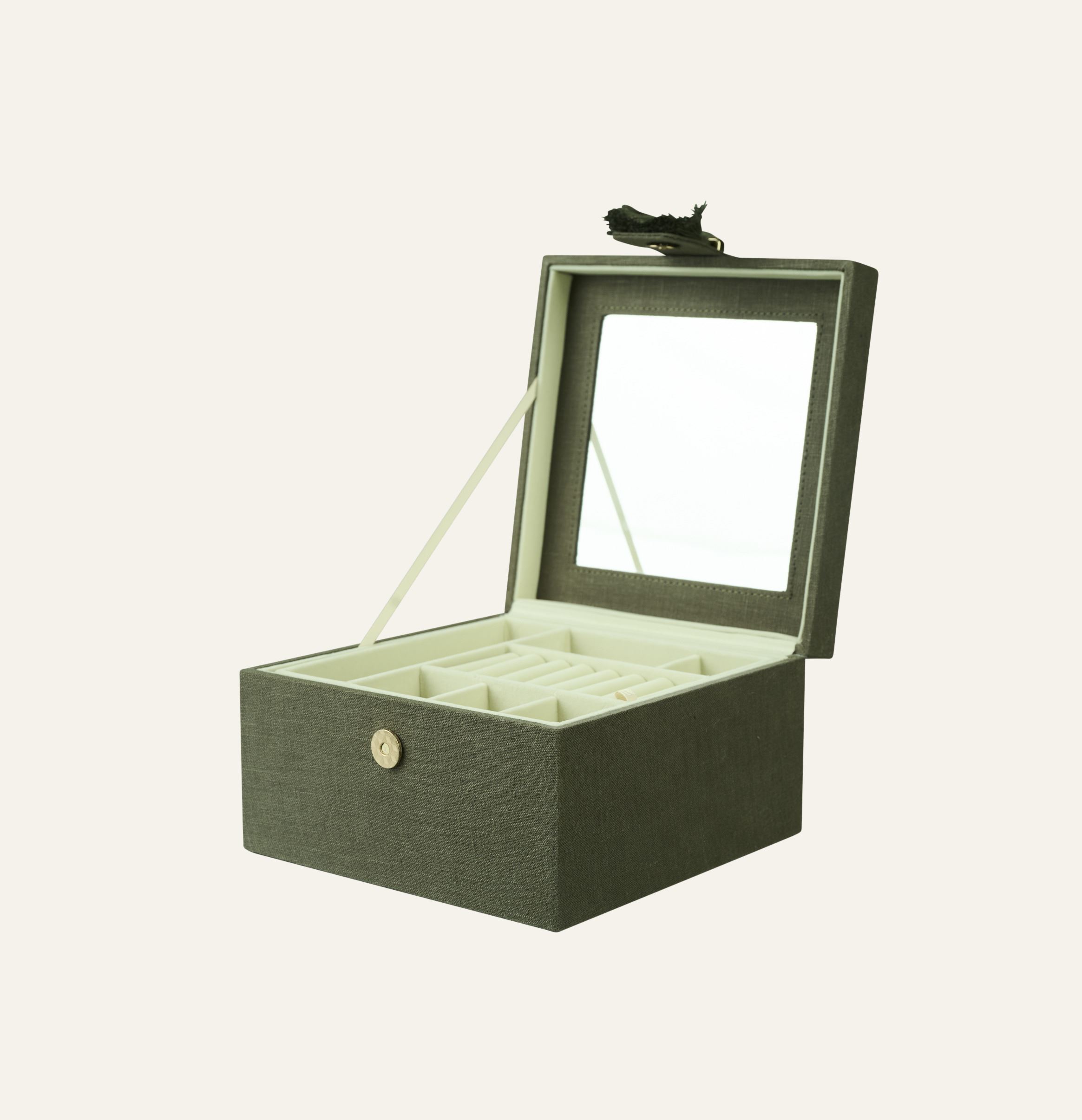 Smykkeskrin olivengrønn - 2