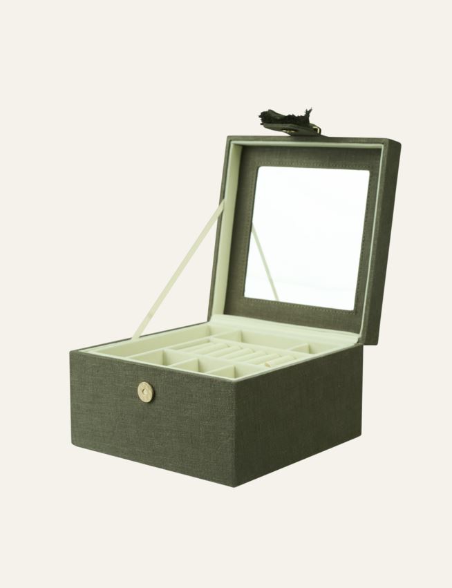 Smykkeskrin olivengrønn - 2