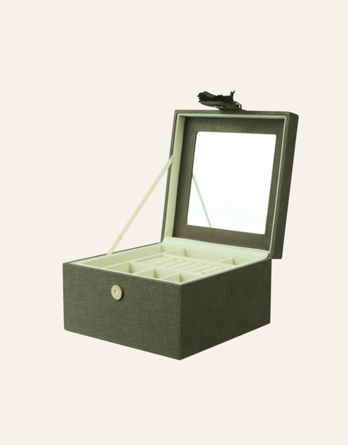 Smykkeskrin olivengrønn - 2
