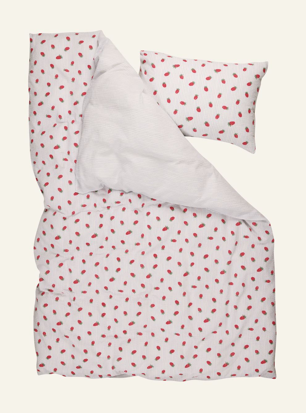 Krepp sengesett lys blå - 3