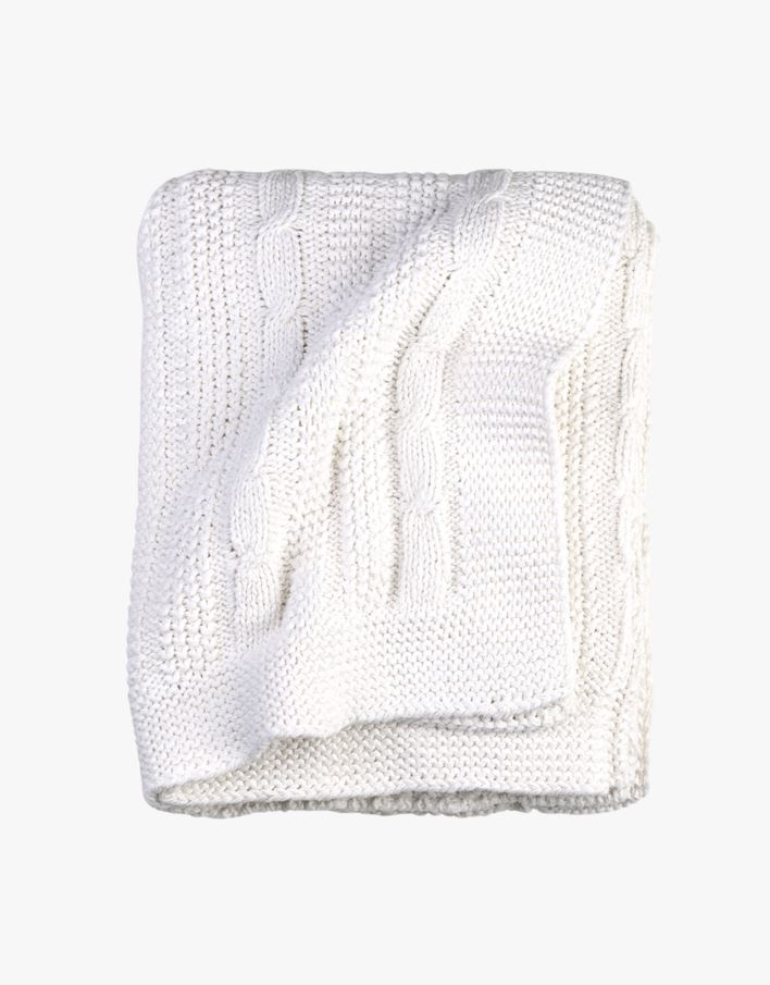 Pledd hvit - 125x150 cm hvit - 1