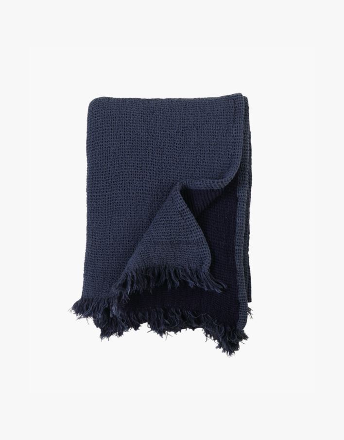 Pledd blå - 130x170 cm blå - 1