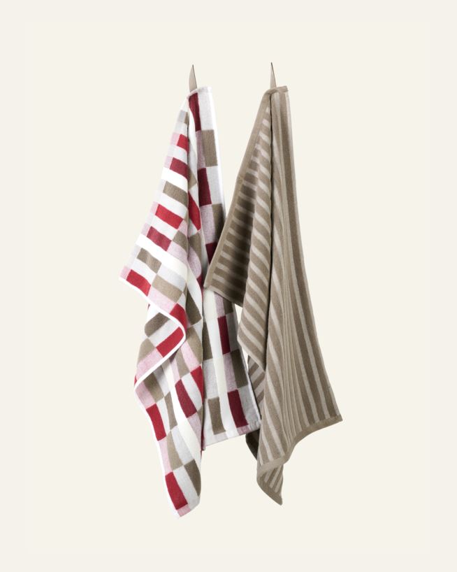 Kjøkkenhåndkle rød - 45x70 cm rød - 1