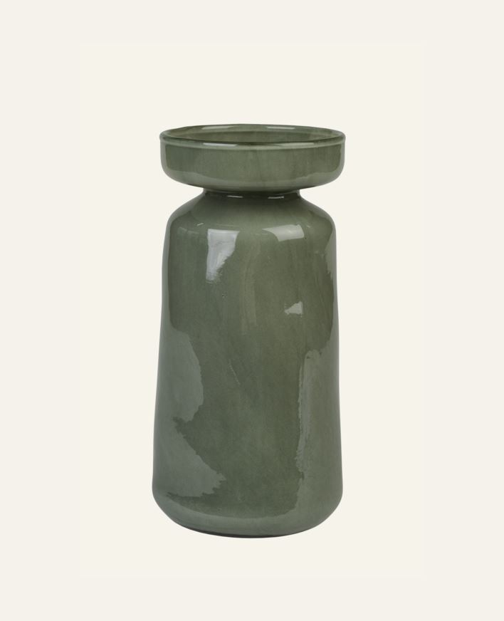 Vase skogsgrønn - 19,5 cm ø10 skogsgrønn - 1