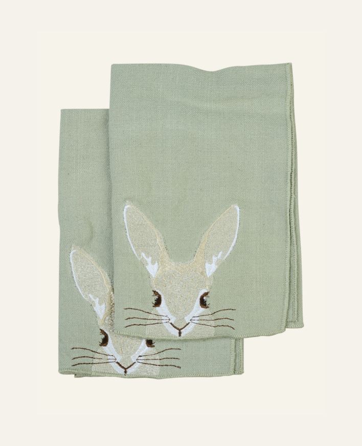 2pk tøyserviett lys grønn - 45x45 cm lys grønn - 1