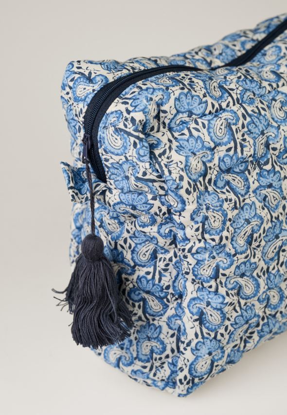 Stor toalettmappe blå - 2