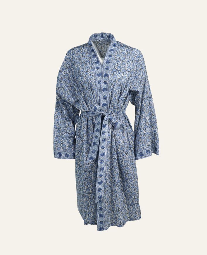 Kimono blå - one size blå - 1