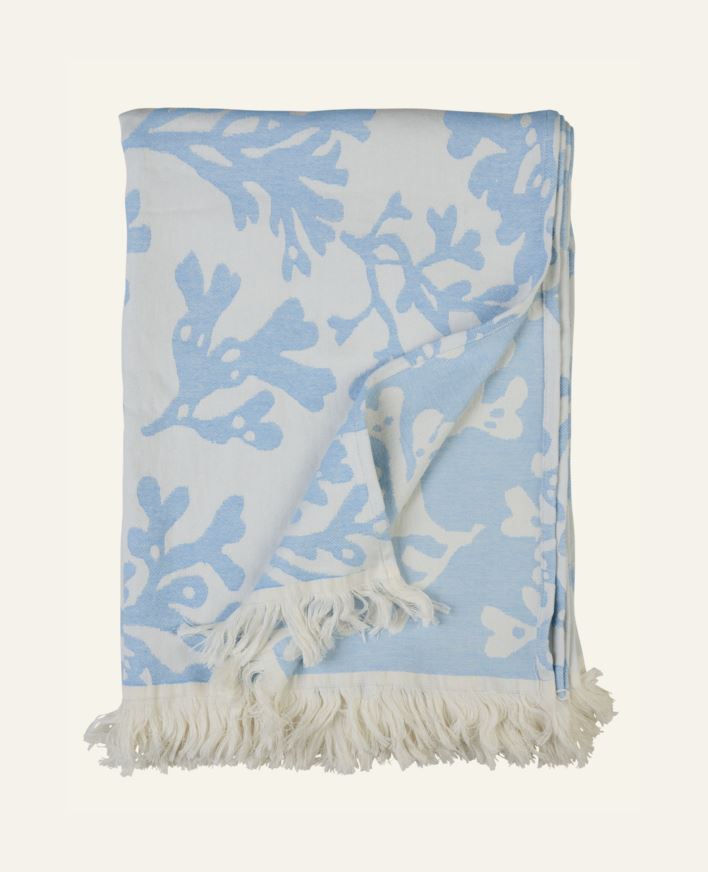 Pledd blå - 130x170 cm blå - 1