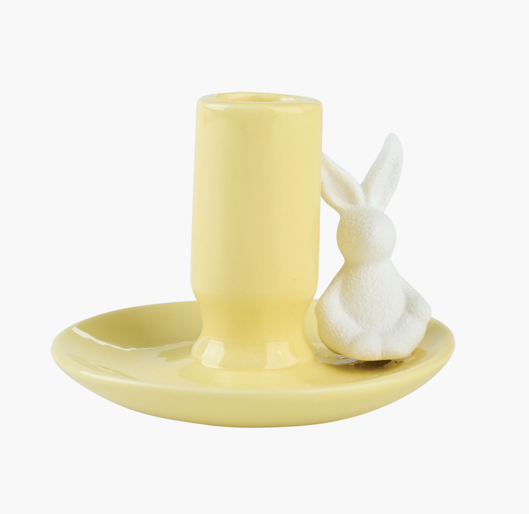 Lysestake gul - 10,5x10,5x8,5 cm gul - 1