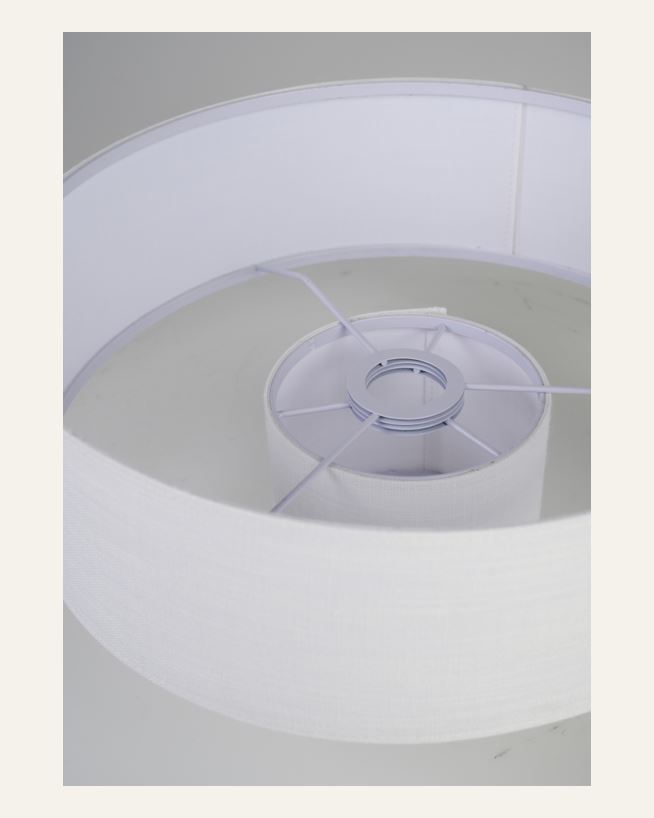 Lampeskjerm hvit - 21,5 cm ø38 hvit - 1