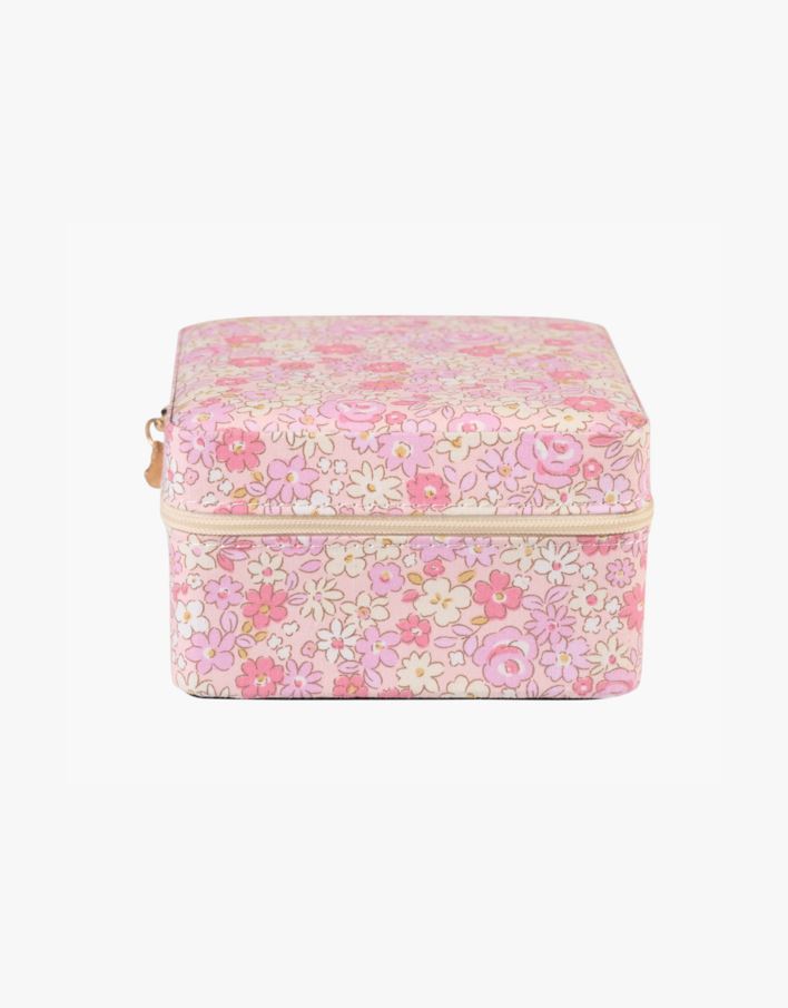 Smykkeskrin m/glidelås lys rosa - 11x11 cm lys rosa - 1