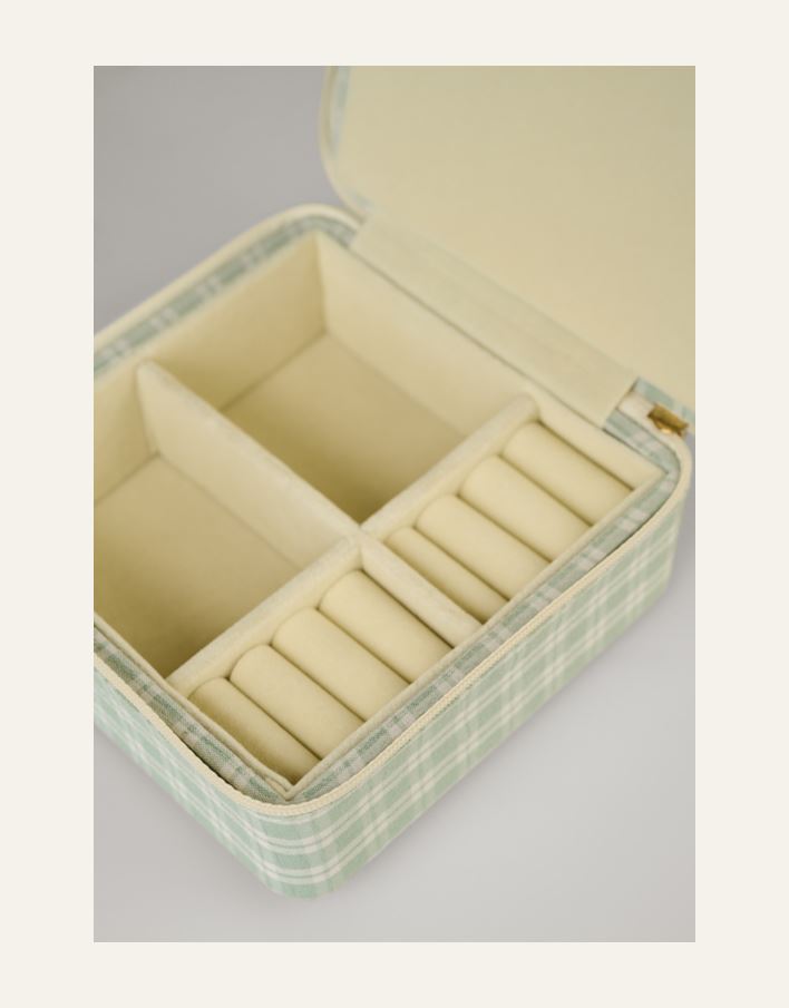 Smykkeskrin m/glidelås lys grønn - 3