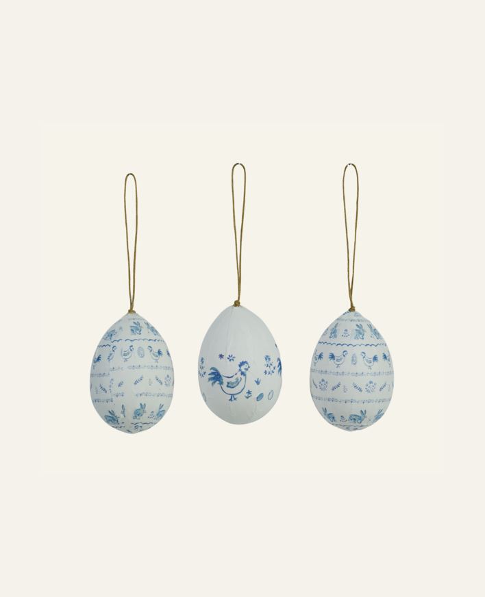 Pynt blå - 5x5x7 cm blå - 1