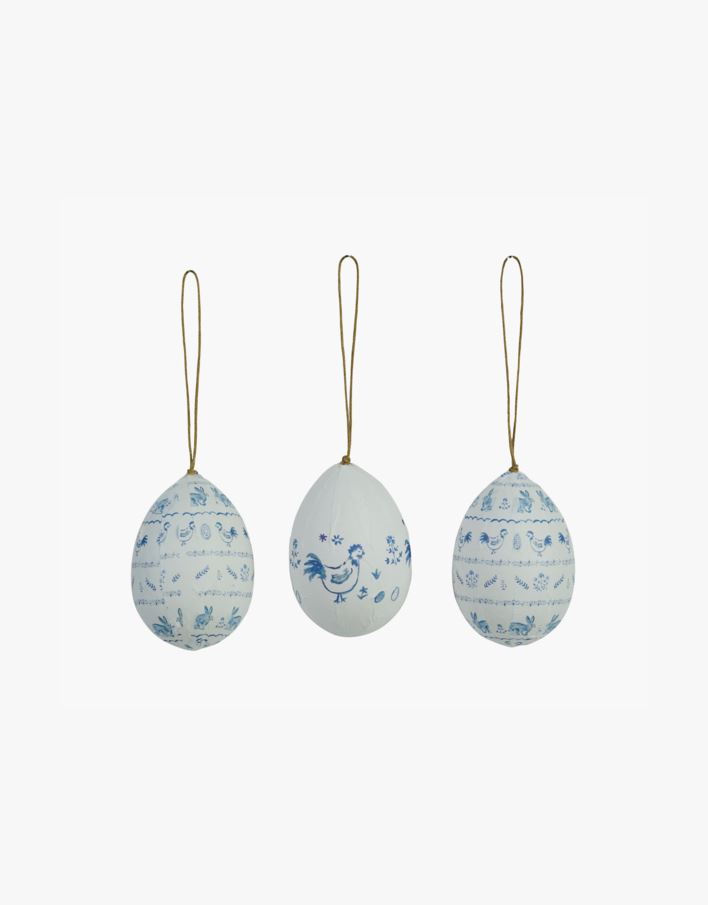 Pynt blå - 5x5x7 cm blå - 1