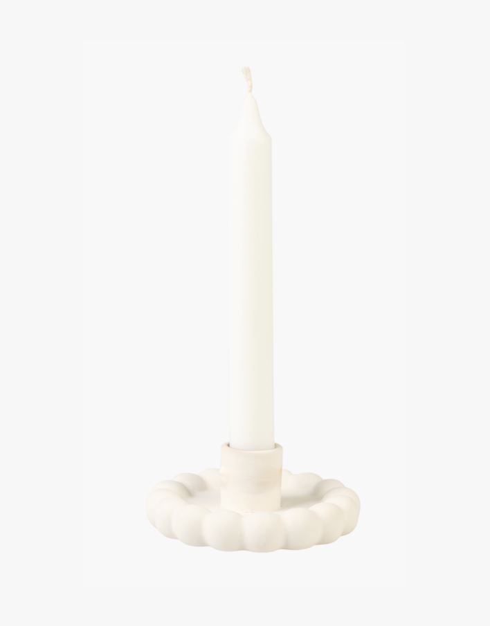 Lysholder hvit - 10x10x3,8 cm hvit - 1