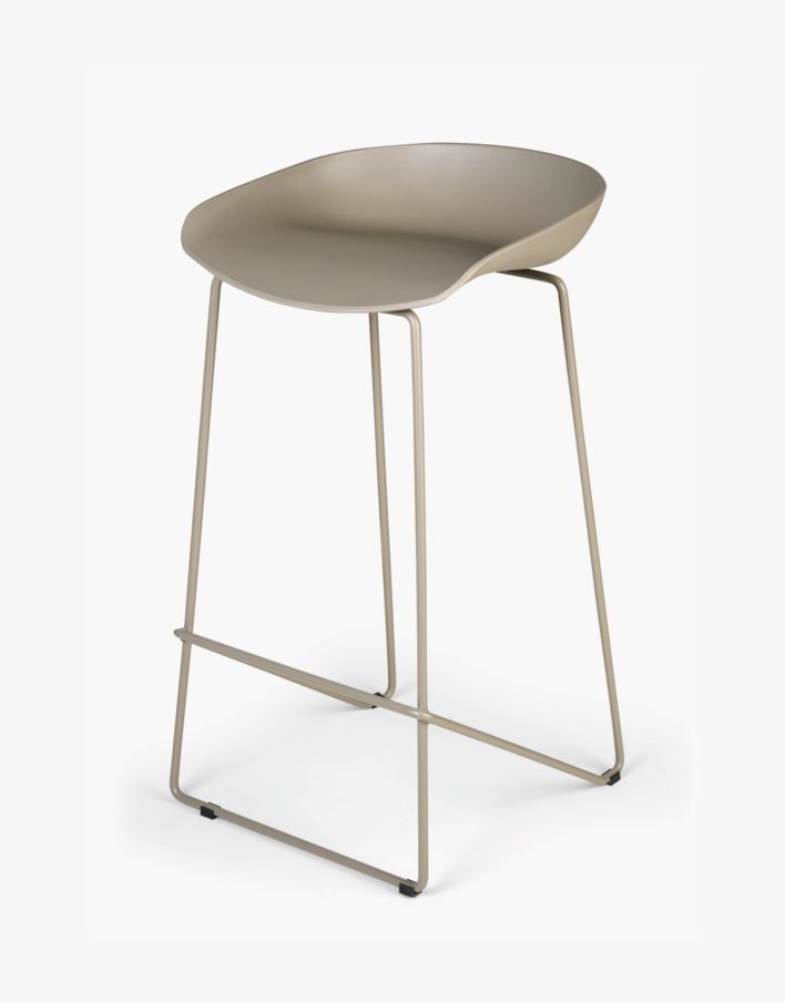 Barstol taupe - 44x43x79 cm taupe - 1