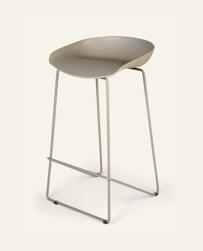 Barstol taupe - 44x43x79 cm taupe - 1